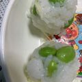 67luna's cooksnap of when they made つわりに！枝豆の生姜レモンおにぎり.