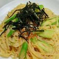 415mistery's cooksnap of when they made フライパン1つでたらこパスタ♪.