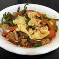 Rick_t's cooksnap of when they made 青椒肉絲のチーズタッカルビ風.