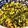 dragon2's cooksnap of when they made ＊大根（蕪）の葉とツナのマヨポン炒め＊.