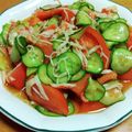 55才のおじさん's cooksnap of when they made トマトきゅうり酢のもの風サラダ♪大量消費.