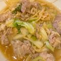 ヒロ♪エリ's cooksnap of when they made 【下味冷凍】豚肉と白菜のすき煮.