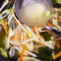 miki1308's cooksnap of when they made ネギとワカメの中華スープ☆.