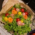 necoyuki's cooksnap of when they made サーモンとハムの花束サラダ.
