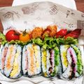 クック1WVJEK☆'s cooksnap of when they made 漬物入り★折りたたみ型おにぎらず.
