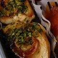 ひぃたろぉ～♪'s cooksnap of when they made お弁当に♪クルクル竹輪deお好み焼き風.