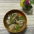 Laufen's cooksnap of when they made 水から煮るキノコ達☆白菜&豚バラ塩スープ.