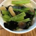 はなぴっち's cooksnap of when they made 小松菜と味つけ海苔のごま風味和え.