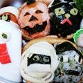 Cyacyacya♪'s cooksnap of when they made ハロウィンのデコいなり寿司…その1….