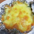 ぼるさち's cooksnap of when they made 簡単リメイク！カボチャ煮のマヨチーズ焼き.