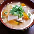 もふもふクロさん's cooksnap of when they made ◆シーチキンとさつま芋の具だくさん味噌汁.