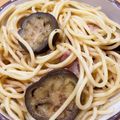 ママメイン！時々子供's cooksnap of when they made めんつゆで簡単☆なすとベーコン和風パスタ.
