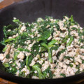 Sa〜ちゃん's cooksnap of when they made 大根の葉と挽き肉の甘辛炒め.