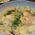 あっきぃほのほの's cooksnap of when they made ズボラ一発☆　白菜と油揚げと春雨の中華煮.
