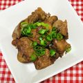 tokotann's cooksnap of when they made 鶏レバーの塩焼き.