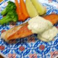 プルンバゴ's cooksnap of when they made 鮭のムニエル.