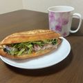 chaーki's cooksnap of when they made サバ缶で作るバインミー風バゲットサンド.