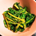 milestone★'s cooksnap of when they made 蕪の葉のゴマ和え.