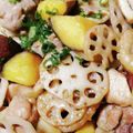 cotton777's cooksnap of when they made さつまいもと鶏肉の甘辛炒め♬蓮根入り♬.