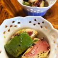 kurozata's cooksnap of when they made アポカドとタコの生姜ポン酢和え.