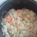 5あきね's cooksnap of when they made 離乳食☆後期 鳥ミンチで炊き込みご飯.