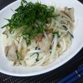 Lily_goa's cooksnap of when they made ぶた肉と冷麦のにんにく炒め.