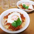 クックI7I5L1☆'s cooksnap of when they made レンジで簡単！おとし卵ミートソースドリア.