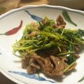 にことん's cooksnap of when they made 三つ葉と豚肉のオイソ炒め.