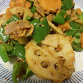 snow012's cooksnap of when they made かぼちゃとベーコンのカレー炒め.