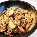 ささゆりの食卓's cooksnap of when they made さつま芋とレンコンのきんぴら。.
