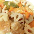 林檎／RS's cooksnap of when they made ★彡鶏肉とレンコン ピーマンの甘酢炒め.