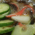あゆたっくん's cooksnap of when they made もずく酢で簡単！長芋ときゅうりの酢の物.