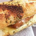 horseland's cooksnap of when they made フランスパンでホットドッグ【チーズ】.