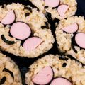 NEKOほっぺ's cooksnap of when they made 簡単♪ アンパンマン のり巻き キャラ弁.