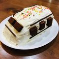 珊瑚の花's cooksnap of when they made 誕生日に☆新幹線ケーキ.