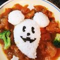 Mickey☆ゆう's cooksnap of when they made ★ハロウィン★ミッキーおばけカレー★.