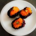 ひさかた's cooksnap of when they made 黒米のおはぎ？.