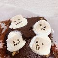 わ☆はは☆'s cooksnap of when they made ハロウィンにマシュマロお化けのブラウニー.