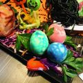 ♡ひな祭り♡'s cooksnap of when they made ☆キャラ弁☆うずらdeカワイイ恐竜の卵☆.