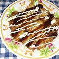 クック6KFBTN☆'s cooksnap of when they made そうめんリメイクもっちりお好み焼き！.