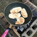 ナナぱん♪'s cooksnap of when they made アウトドアに☆簡単手作りナン.