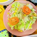 ryumi58's cooksnap of when they made サラダに❤ハロウィンオバケ★.