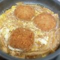 クックまなまな's cooksnap of when they made 余った惣菜で☆メンチカツの卵とじ.