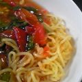 ちーぼちゃん's cooksnap of when they made ☆美味☆トマトとレタスのヘルシー焼きそば.