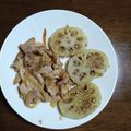 おれにまかせろ's cooksnap of when they made 肉詰めれんこんのソテー.