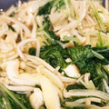 きなこぱん2's cooksnap of when they made 汁まで楽しむ！水菜とえのきの塩味お浸し.