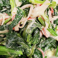 あおあお１１５'s cooksnap of when they made 簡単！小松菜・カニカマのマヨネーズ和え♪.