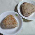 cyobindish's cooksnap of when they made フライパンで！ごま油香る　塩焼きおにぎり.
