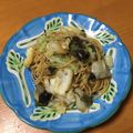 kimig's cooksnap of when they made 簡単！キャベツとナスの和風パスタ.