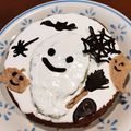 M☆mの母's cooksnap of when they made チョコペンdeハロウィンデコレーション♡.
